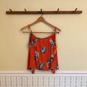 Mind Code Floral Open Back Tank Top